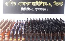 তাহিরপুর থানার বালিজুরি থেকে ২০৭ বোতল বিদেশি মদ সহ গ্রেফতার মাদক কারবারি সিলেট