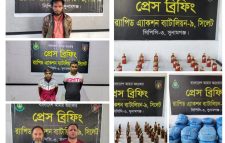 সুনামগঞ্জে পৃথক বিদেশী মদসহ ৫ জনকে গ্রে ফ তা র করেছে র‌্যাব-৯ সদস্যরা।