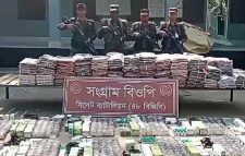 ভারতীয় মদ ঔষধ সহ ১ কোটি ৪৬ লাখ টাকার মালামাল জব্দ