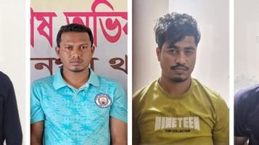 সুনামগঞ্জে “অপারেশন ডে ভি ল হা ন্ট” অভিযানে গ্রে*ফতার-৪