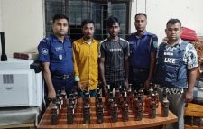 ছাতকে ভা*রতীয় মদ সহ দুই মা*দক ব্যবসায়ী আ*ট*ক, একটি মোটরসাইকেল জ*ব্দ