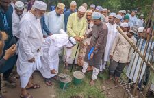 গন্ধর্ব্বপুর শেখপাড়া জামে মসজিদের ভিত্তি প্রস্থন স্থাপন