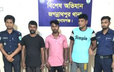 জগন্নাথপুরে সাজাপ্রাপ্ত এক আসামী সহ ৩ জন গ্রেপ্তার