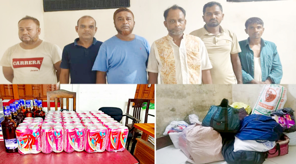 সিলেটে বিশেষ অভিযানে আটক ৬