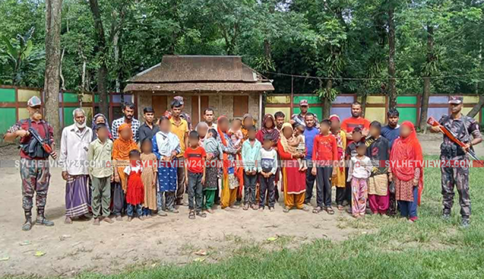 সিলেট সীমান্তে ৩২ জনকে পুশইন