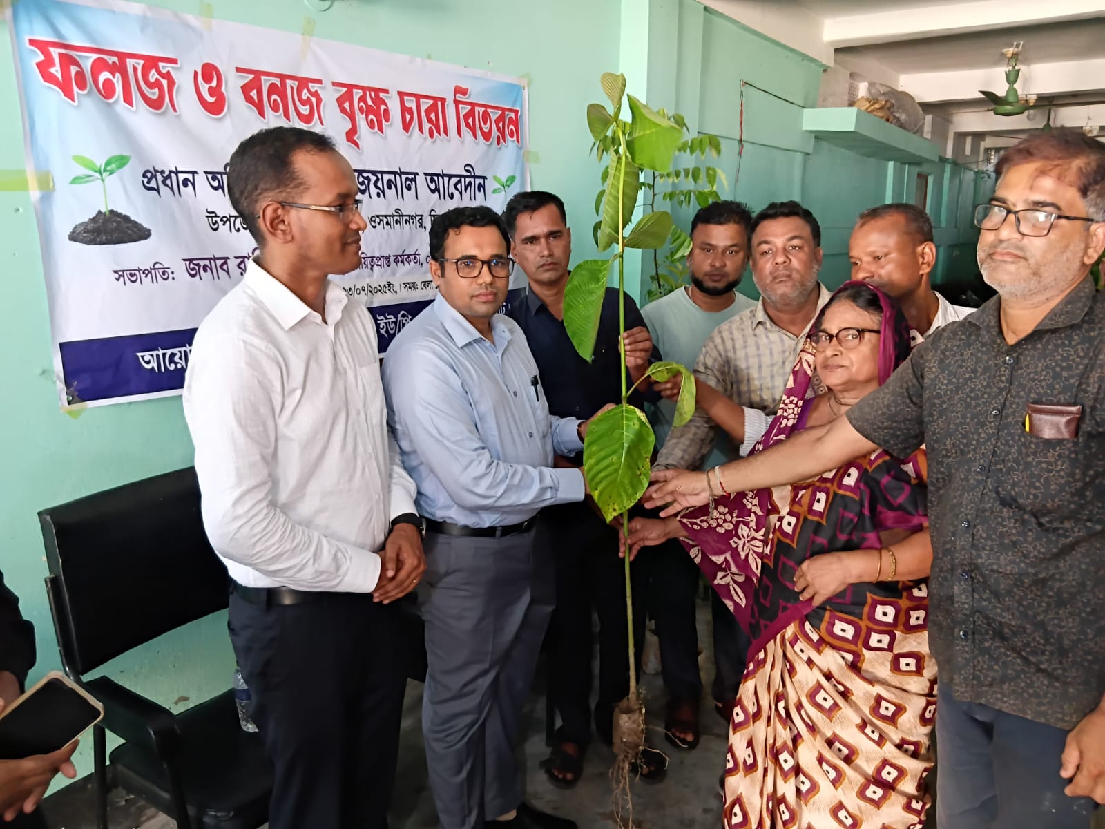 ওসমানীনগরে বৃক্ষরোপণ কর্মসূচি: গোয়ালাবাজার ইউনিয়নে ৮০০টি গাছের চারা রোপণ