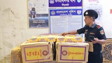 ওসমানীনগরের গোয়ালাবাজারে ১৪ লক্ষাধিক টাকার ভারতীয় অবৈধ বিড়িসহ এক ব্যবসায়ী আটক